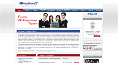 Desktop Screenshot of hrmatters21.net